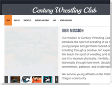 Tablet Screenshot of centurywrestlingclub.com